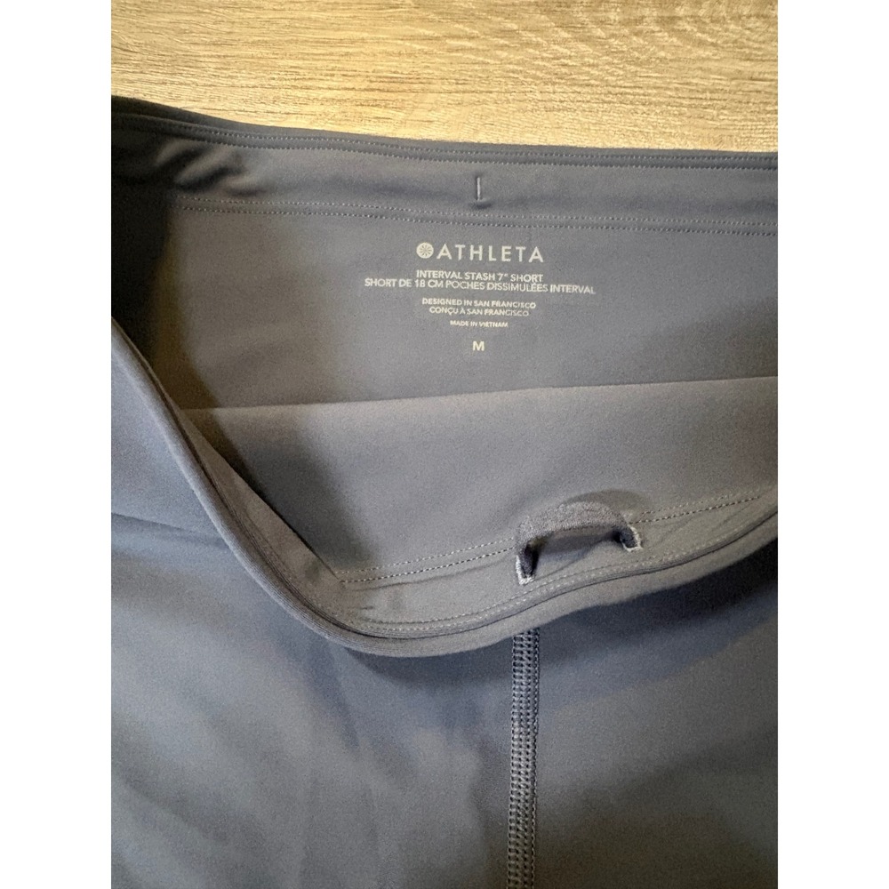 Athleta Lot Interval Stash 7' Short & Salutation Stash Cinch Capri Legging M - Picture 11 of 11